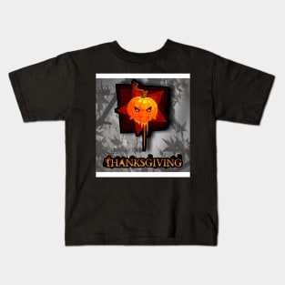 Jack O Lantern Autumn Fall Pumpkin Seasonal Halloween Orange Kids T-Shirt